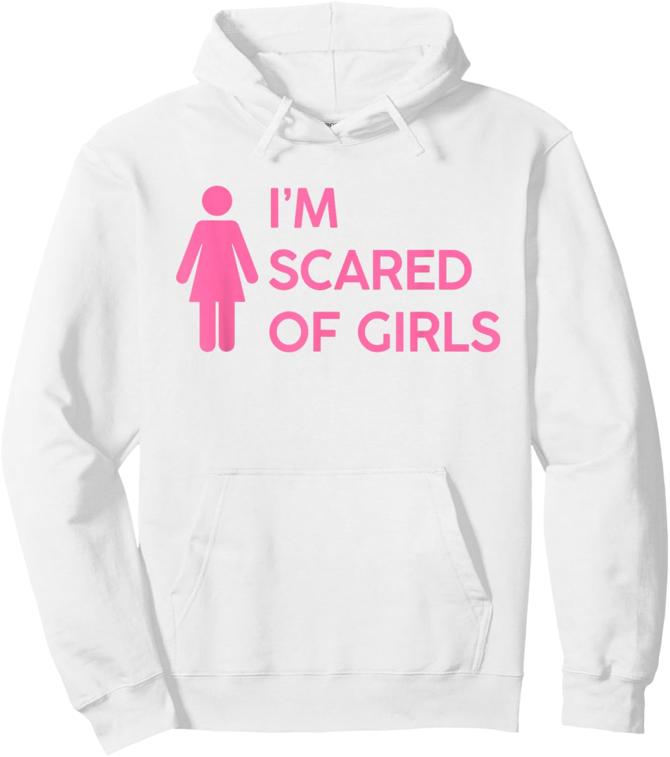 I'M SCARED OF GIRLS X ONLY Love Date Fans Hot Girl Symbol , White Hoodie - Hoodie | White
