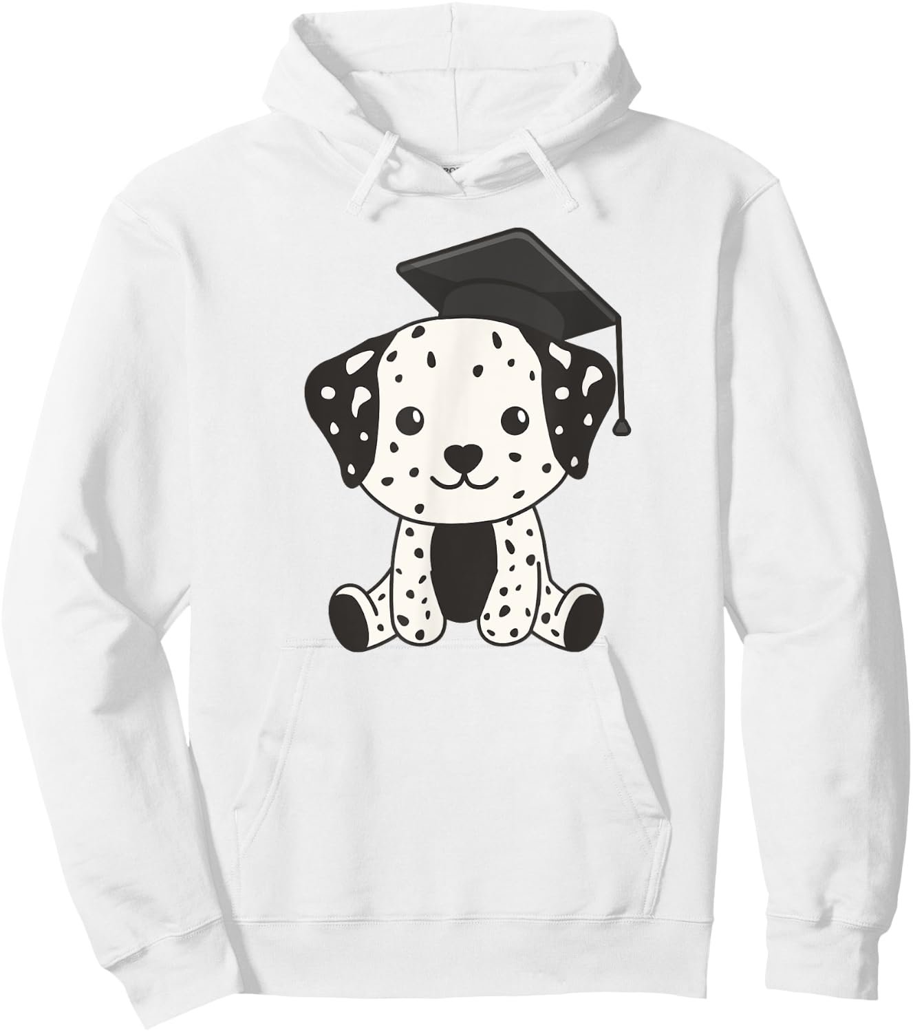 Kids School Kindergarten Dalmatian Graduation Hoodie - Hoodie | White