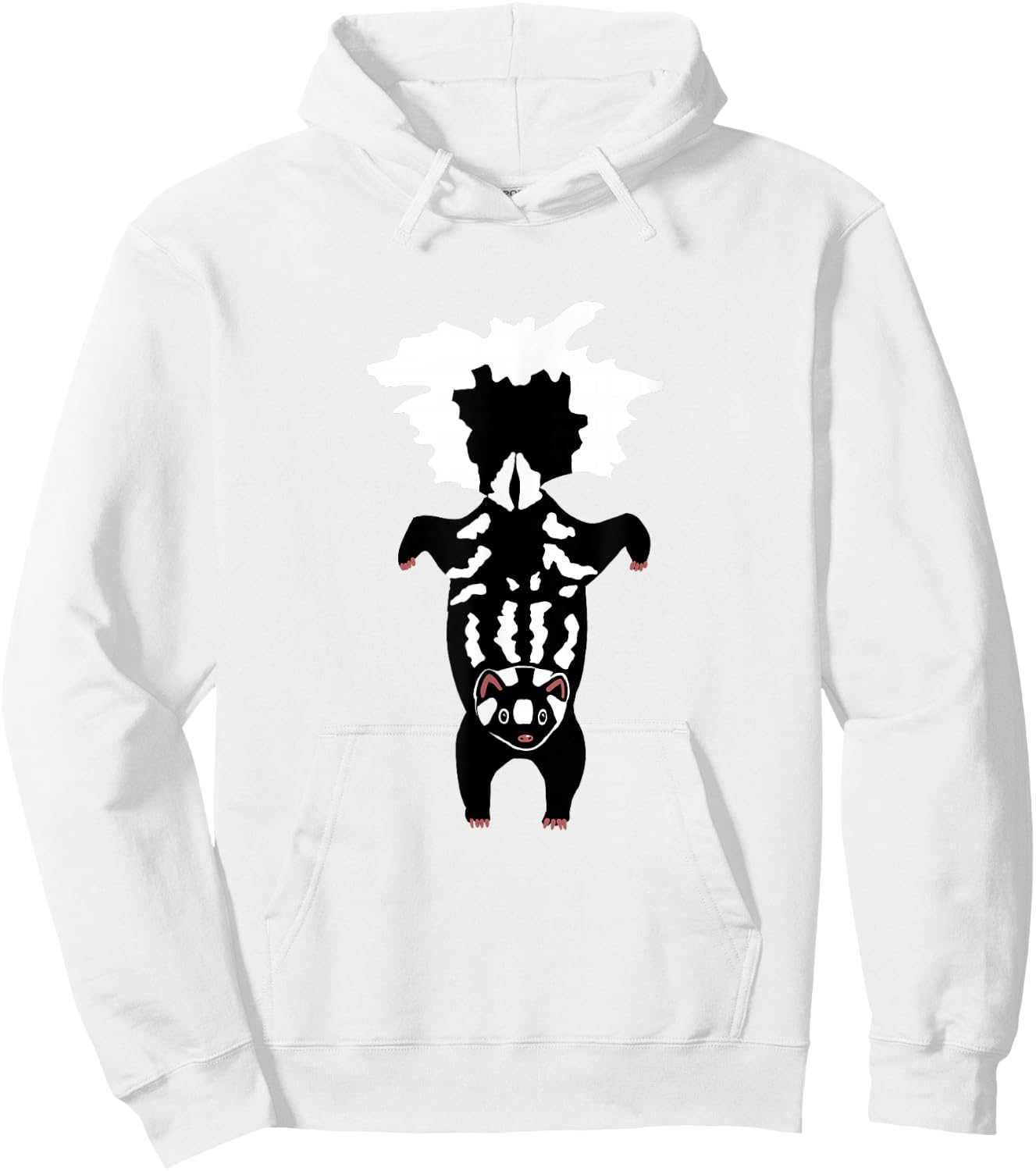 Adorable Spotted Skunk Handstand Hoodie - Hoodie | White