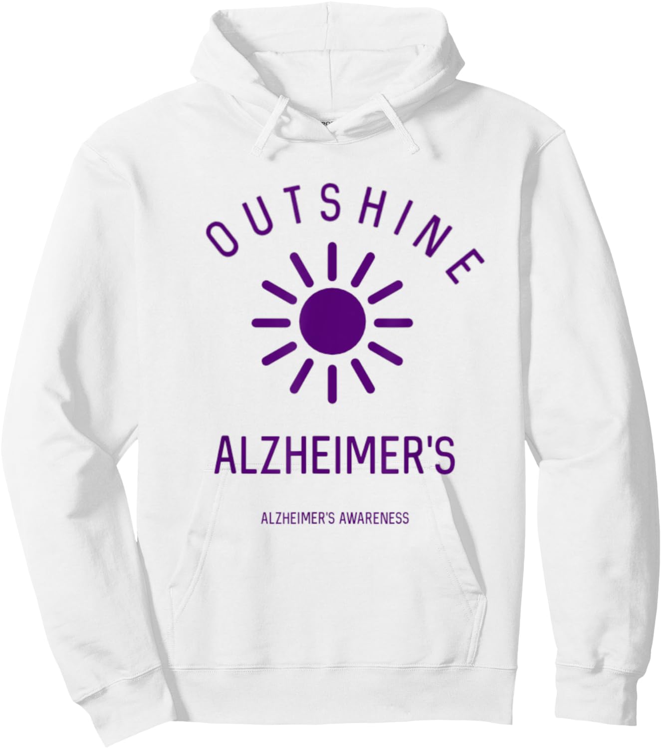 Outshine Alzheimer's Awareness Support Summer June Sunshine Women Kids Hoodie - Hoodie | White