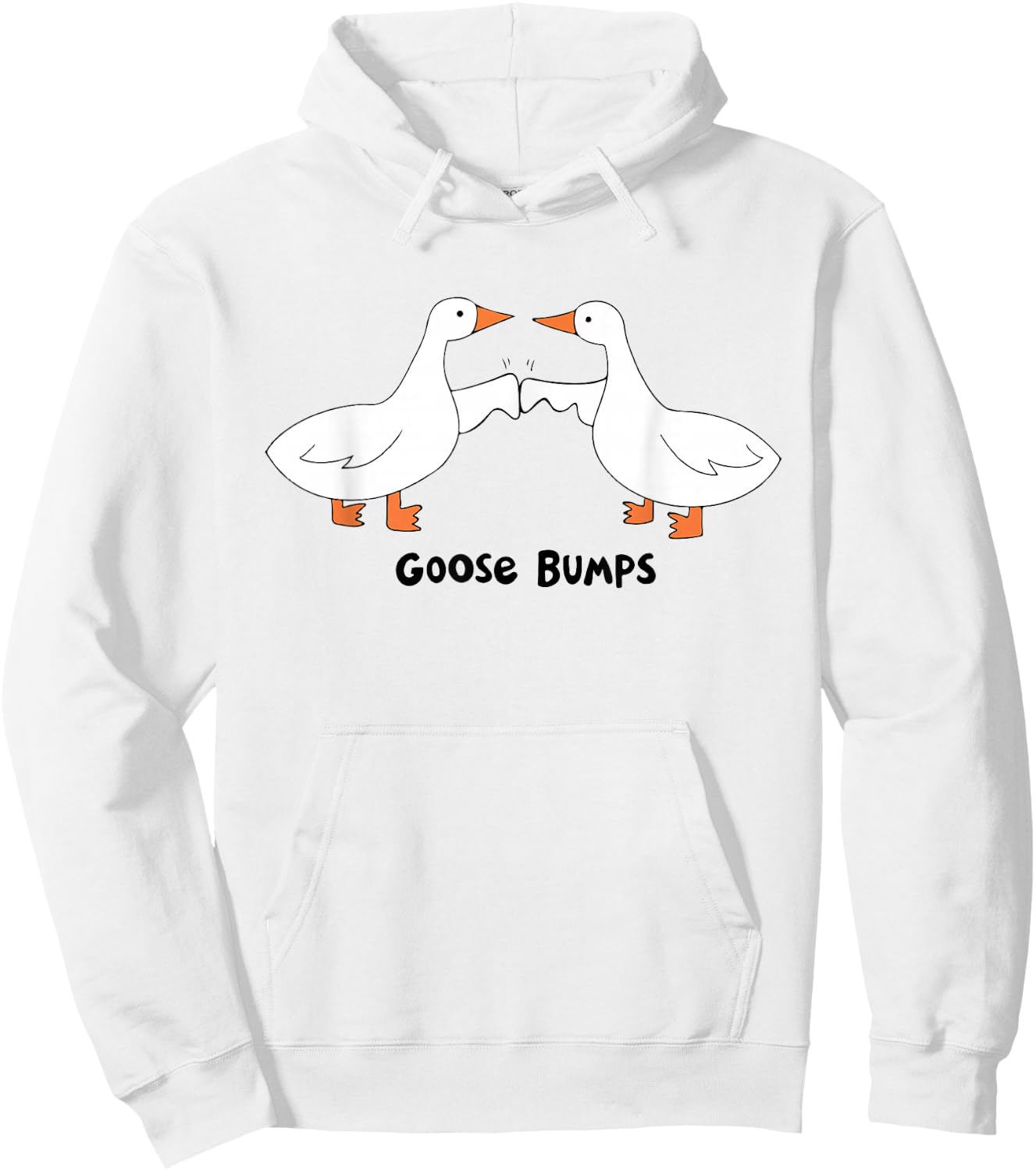 Funny Goose Bumps Duck Meme Silly Goose Lover Trendy Costume Hoodie - Hoodie | White