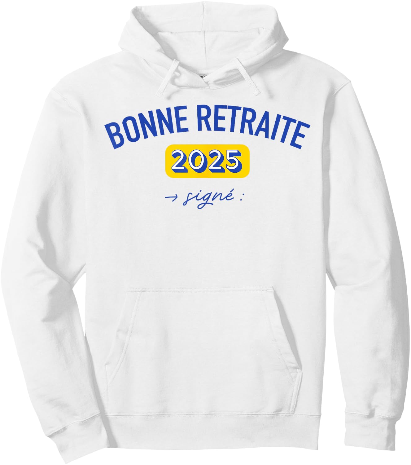 Gift Colleague Happy Retirement 2025 Dedication Signature , white, S Hoodie - Hoodie | White