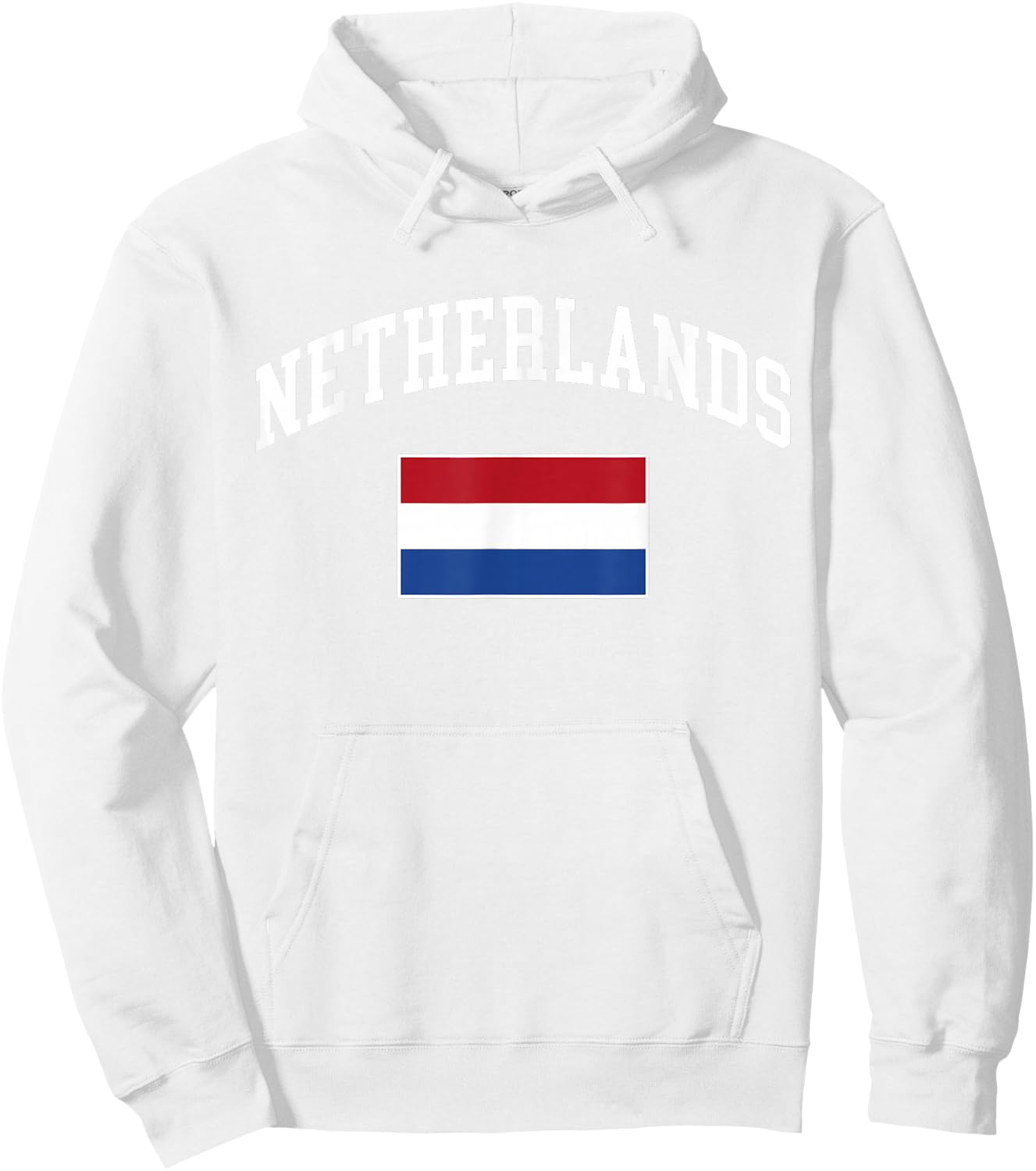 Netherlands Dutch Flag Retro Vintage Classic Graphic Hoodie - Hoodie | White