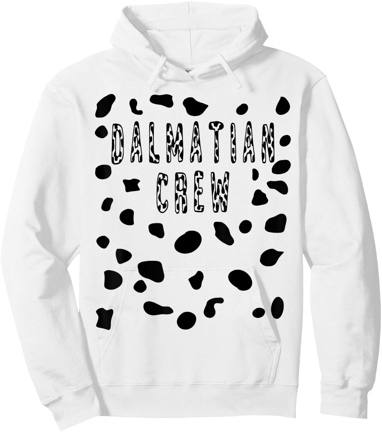 Dalmatian Crew Costume Shirt - Pretend Dog Spots Men Women Kids Hoodie - Hoodie | White
