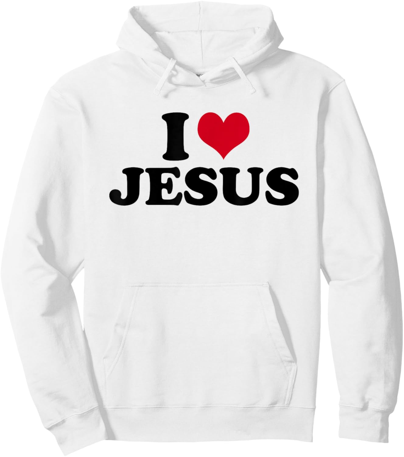 I Love Jesus Hoodie - Hoodie | White
