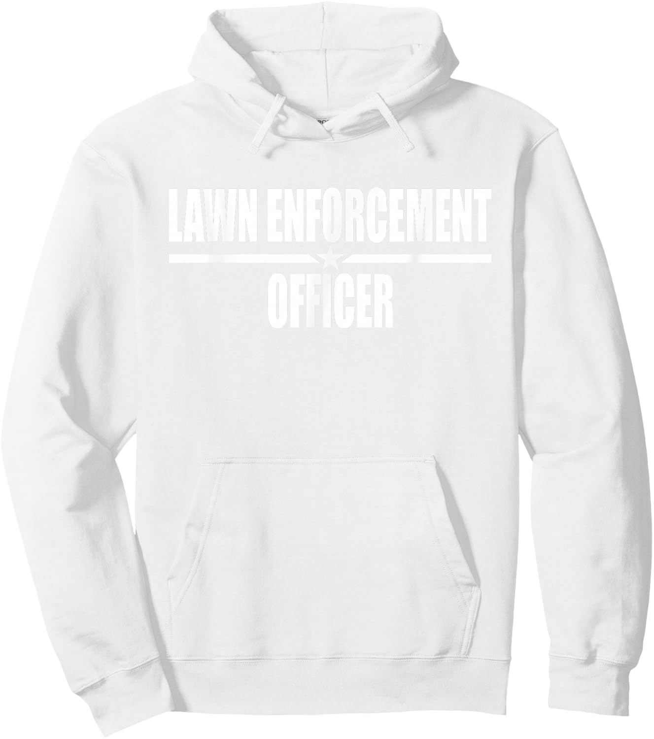 Lawn Enforcement Officer Hoodie - Hoodie | White