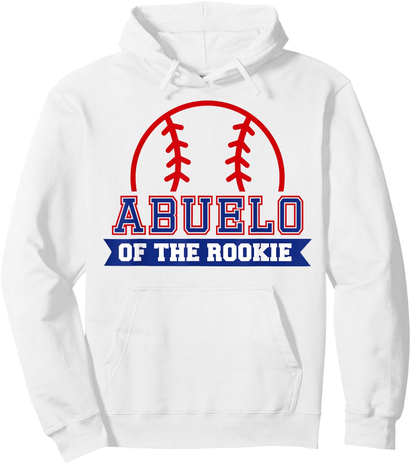 Abuelo of Rookie 1st Birthday Baseball Theme Matching Party Hoodie - Hoodie | White