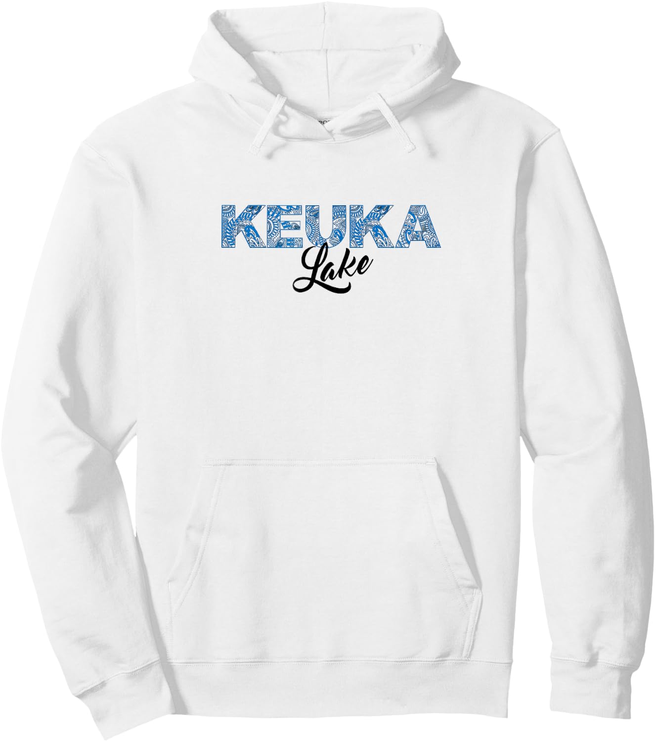 Keuka Lake Finger Lakes Fishing NY Upstate Keuka Gift Hoodie - Hoodie | White