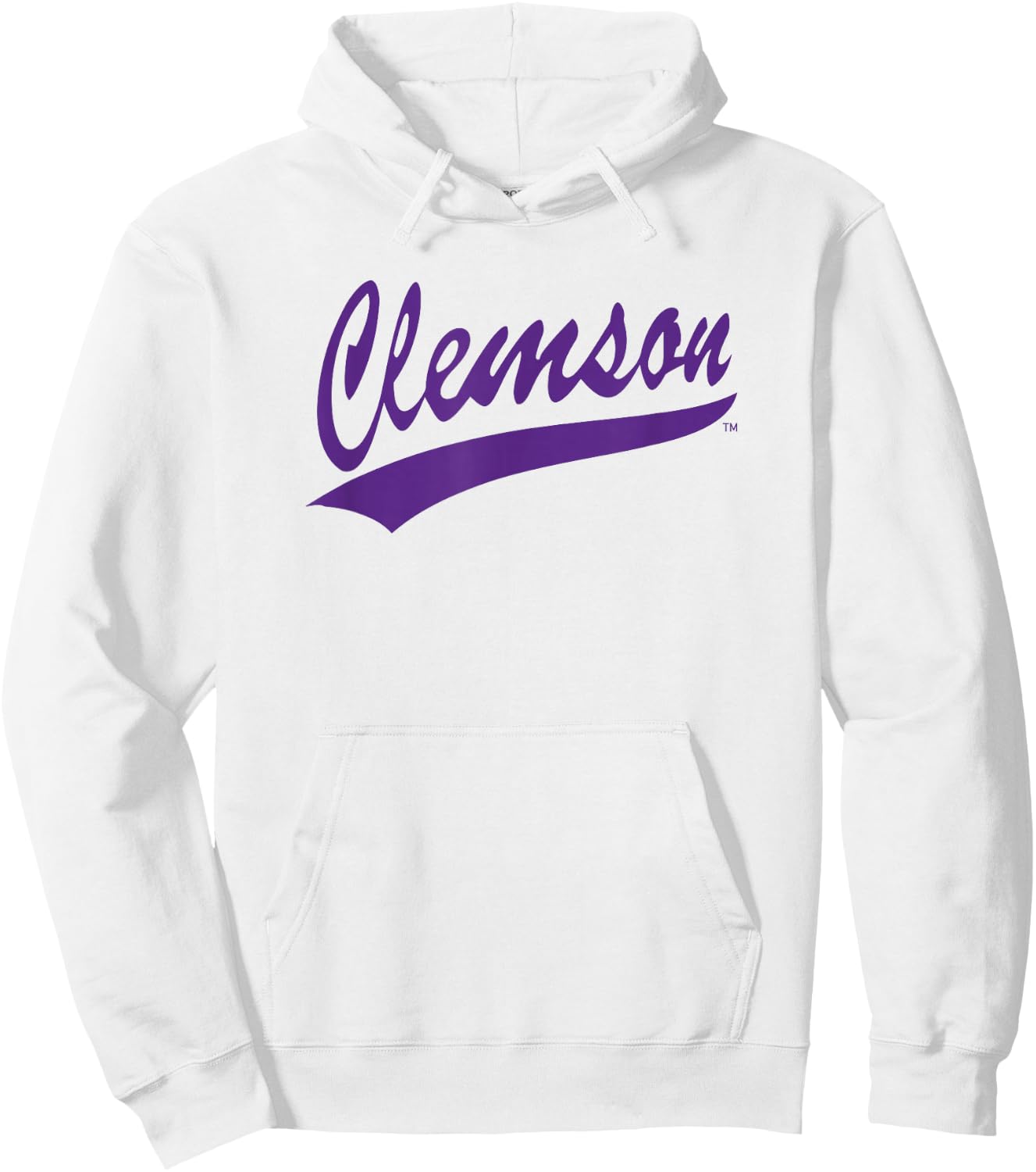Elite Authentics Clemson Tigers Classic Logo Orange -Adult Hoodie - Hoodie | White