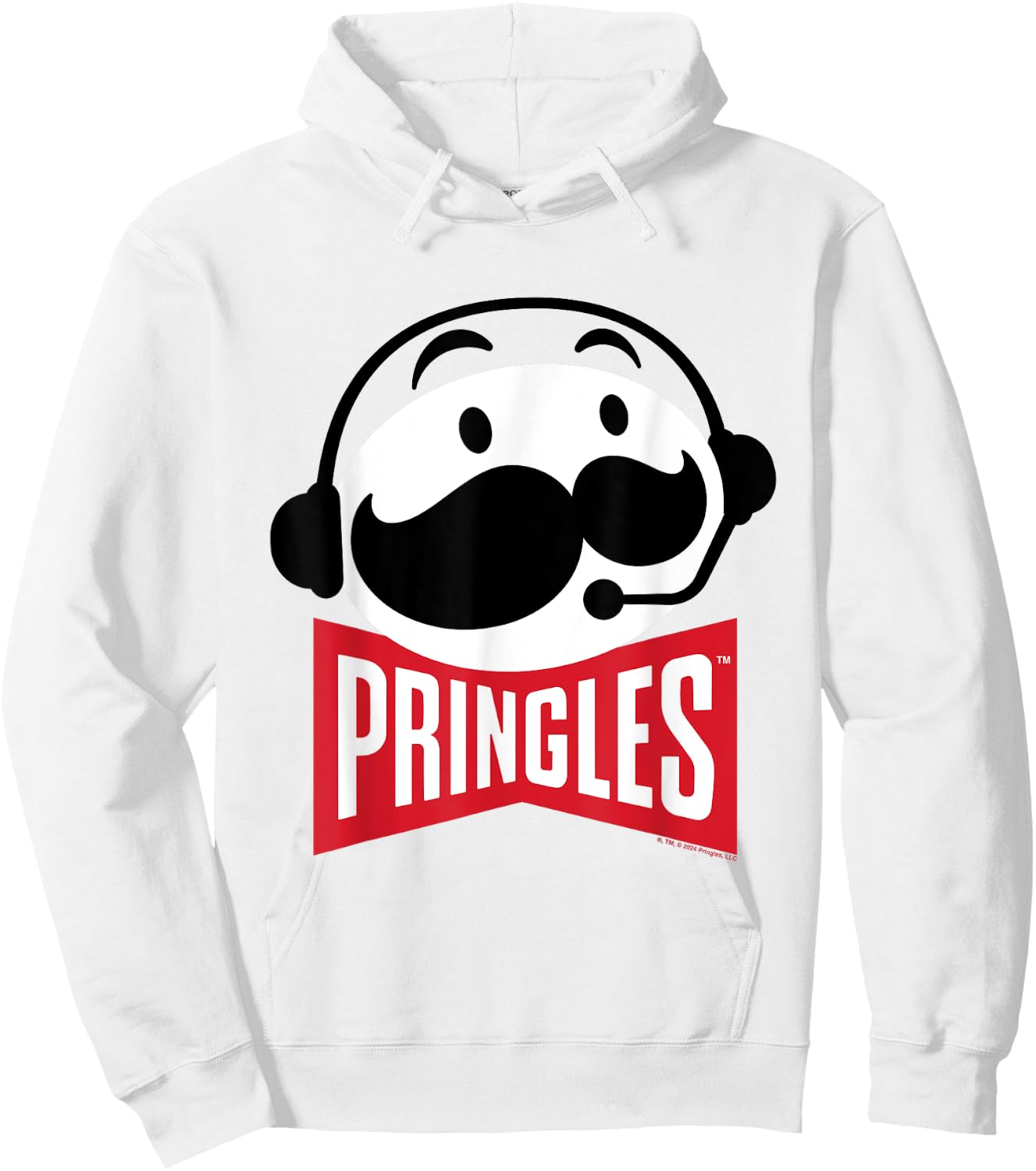 Pringles Logo Mr P Gaming-Kopfhörer-Mikrofon Hoodie - Hoodie | White