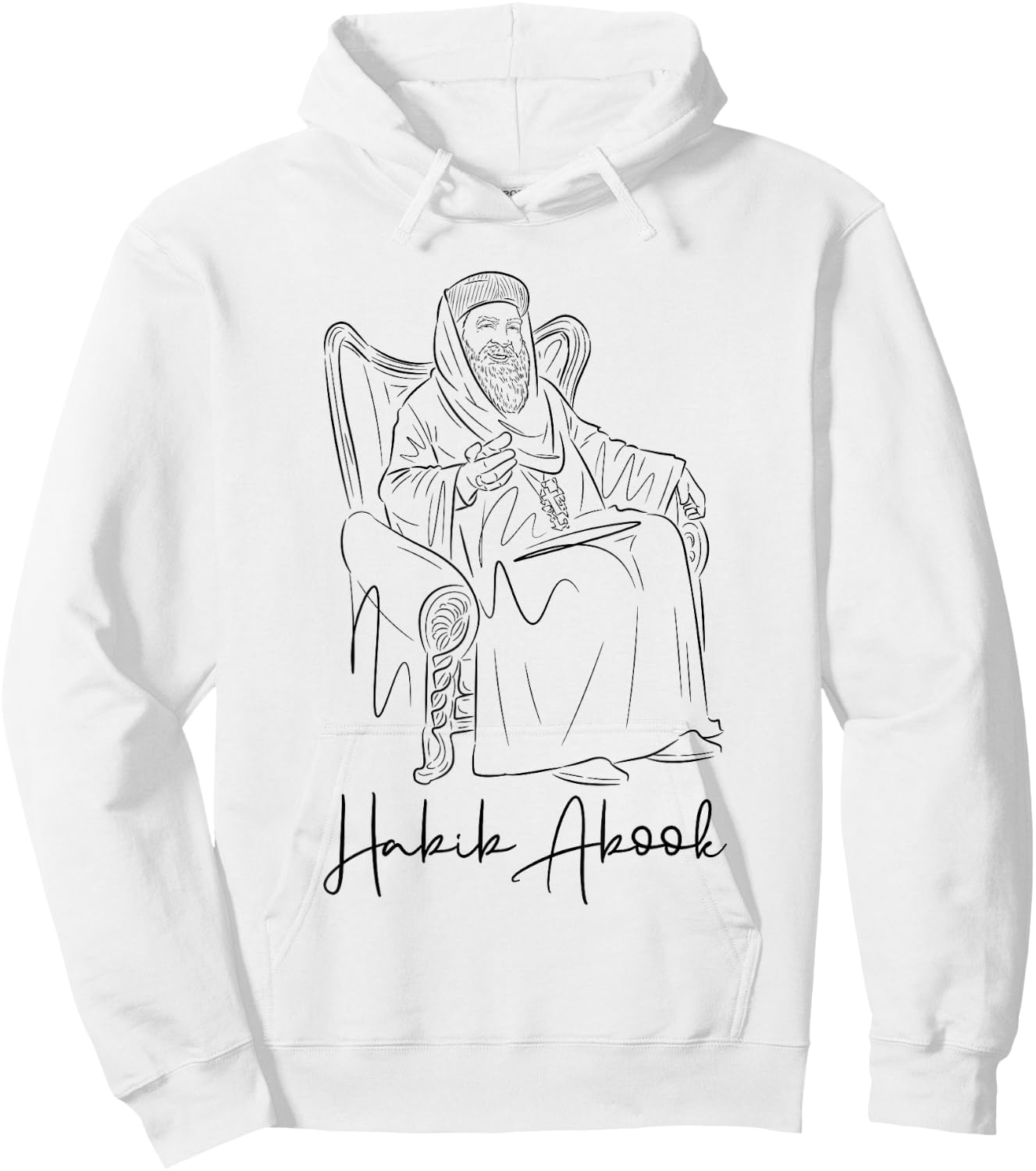 Habib Abook (St. Pope Kyrillos VI) Hoodie - Hoodie | White