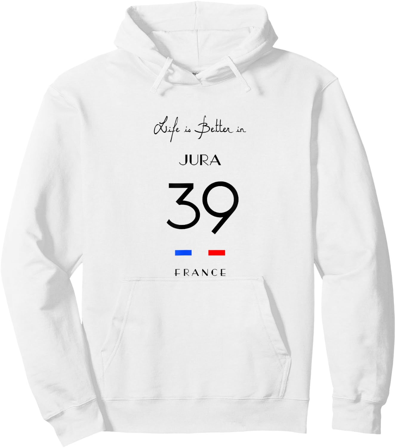 Life is Better at JURA Number 39 Franche-Comté France , white, S Hoodie - Hoodie | White