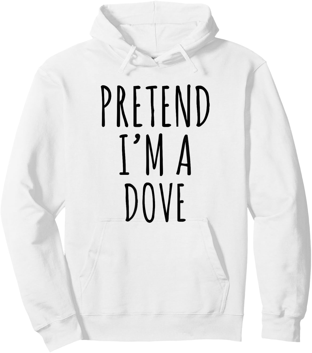 Lazy Halloween Costume Pretend I'm A Dove Simple Hoodie - Hoodie | White