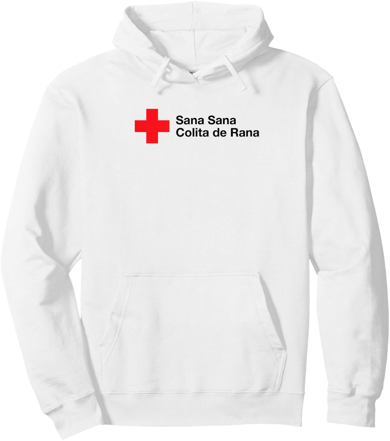 Petey Weedy: Sana Sana Colita de Rana Hoodie - Hoodie | White