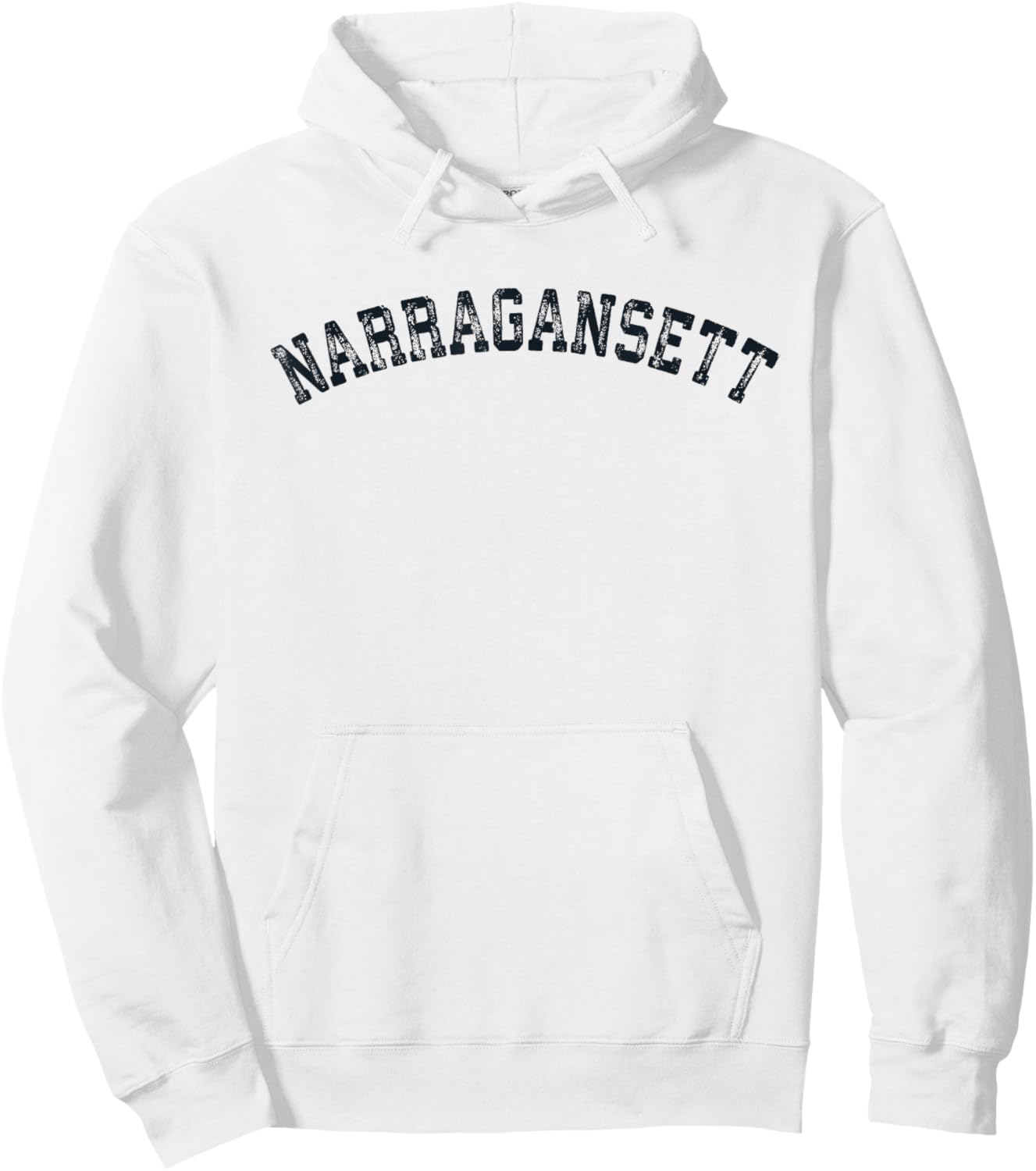 Vintage Narragansett RI T Shirt Scrum Old 401 Retro Sports T Hoodie - Hoodie | White