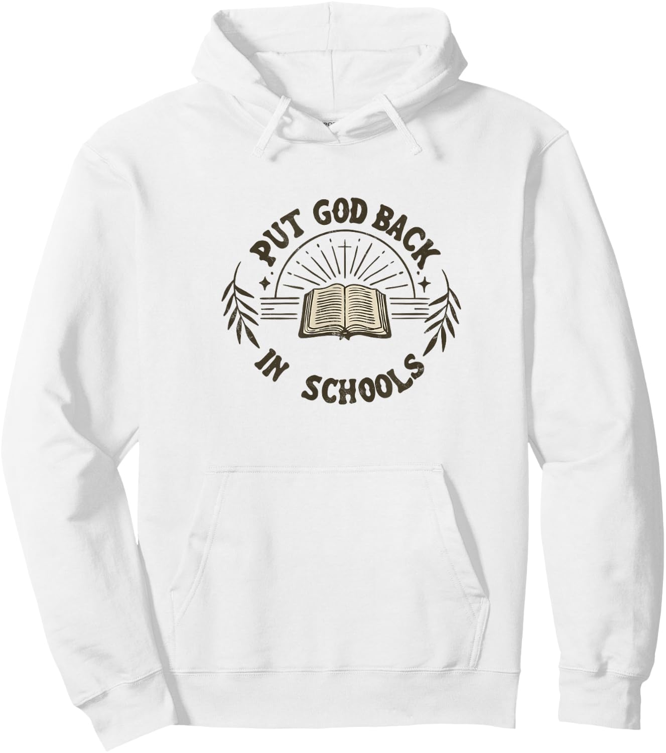 Put God Back In Schools Bible Christian Jesus Teacher Hoodie - Hoodie | White