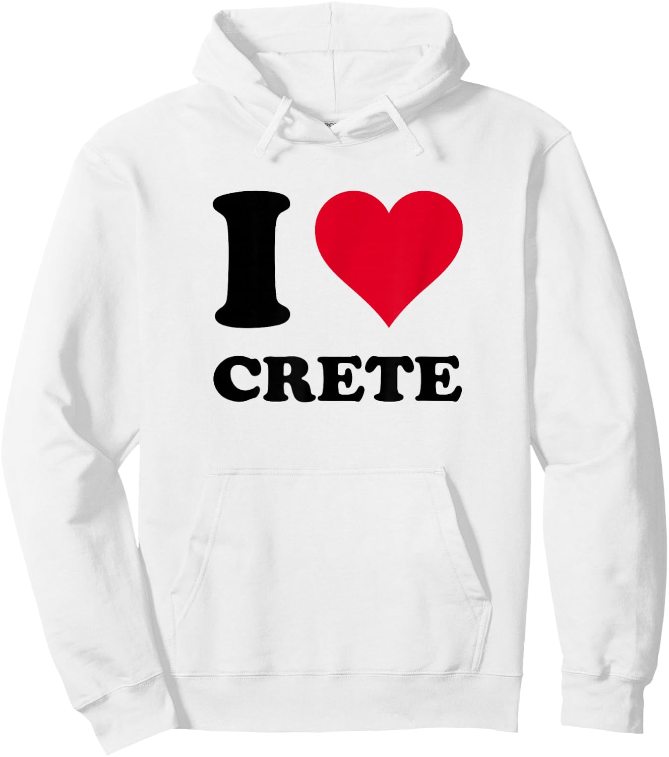 I Love Crete , white, S Hoodie - Hoodie | White