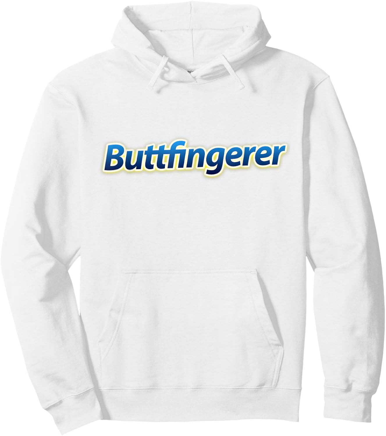 Buttfingerer, Funny Gag Joke Meme Hoodie - Hoodie | White