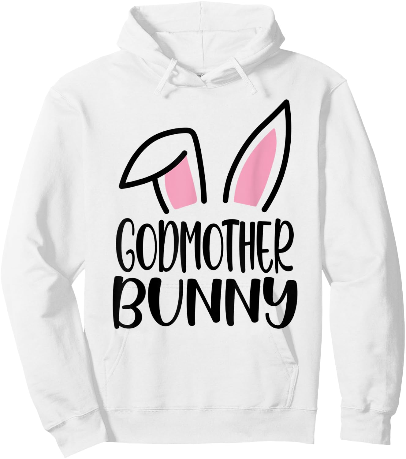 Funny Godmother Bunny Happy Easter Family Matching Hoodie - Hoodie | White