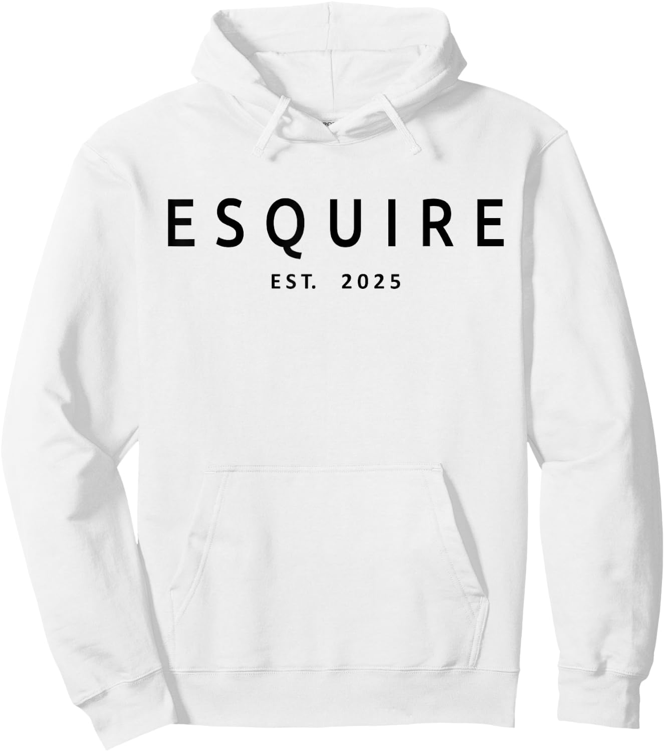 Esquire Est. 2025, Attorney Lawyer Law School Graduation Hoodie - Hoodie | White