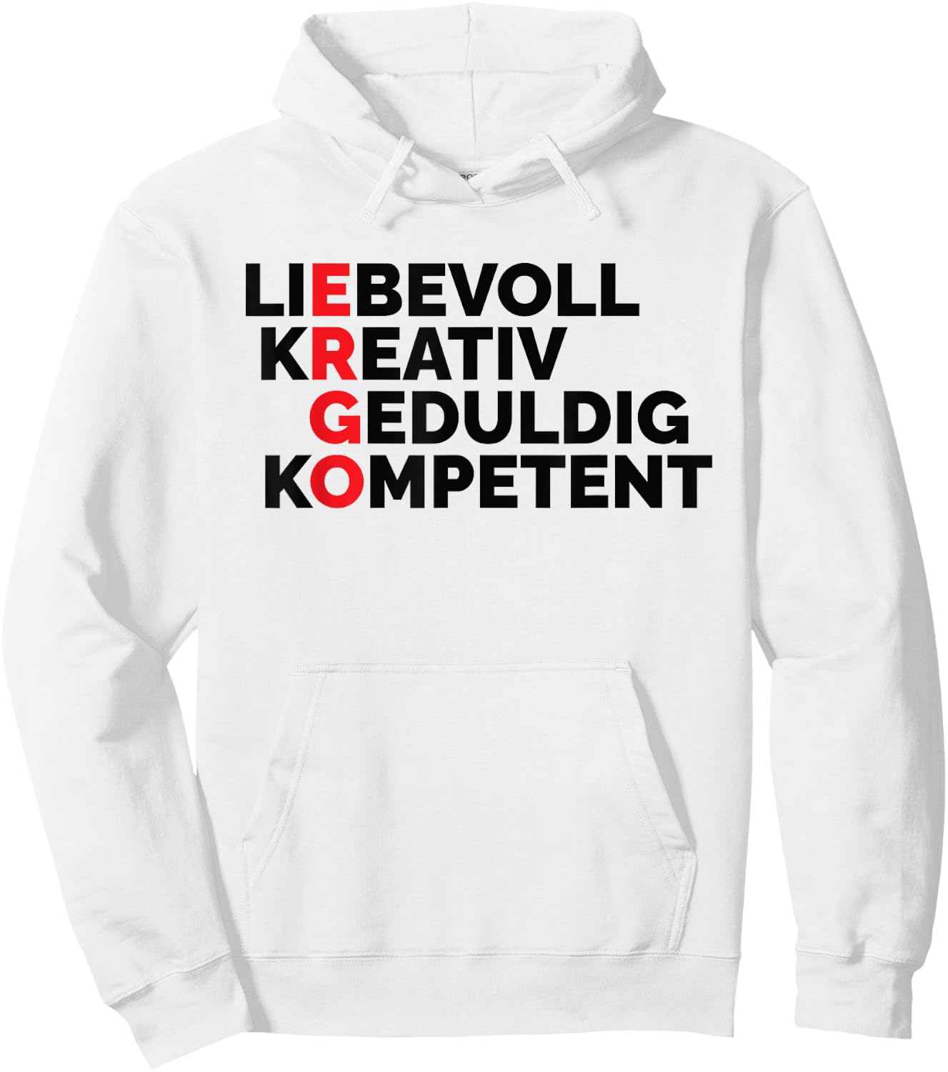 Ergotherapy Ergotherapeutin with Heart , White Hoodie - Hoodie | White