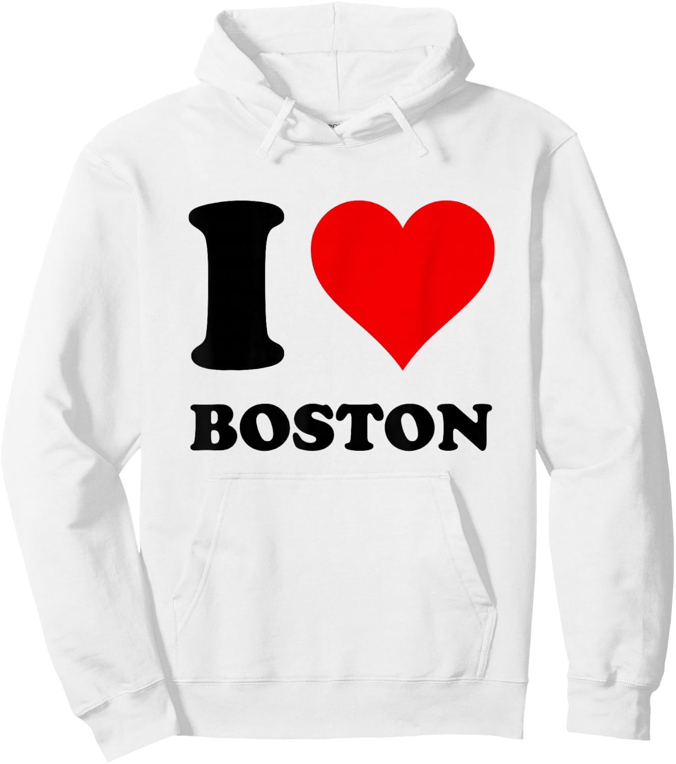 I Love Boston Hoodie - Hoodie | White