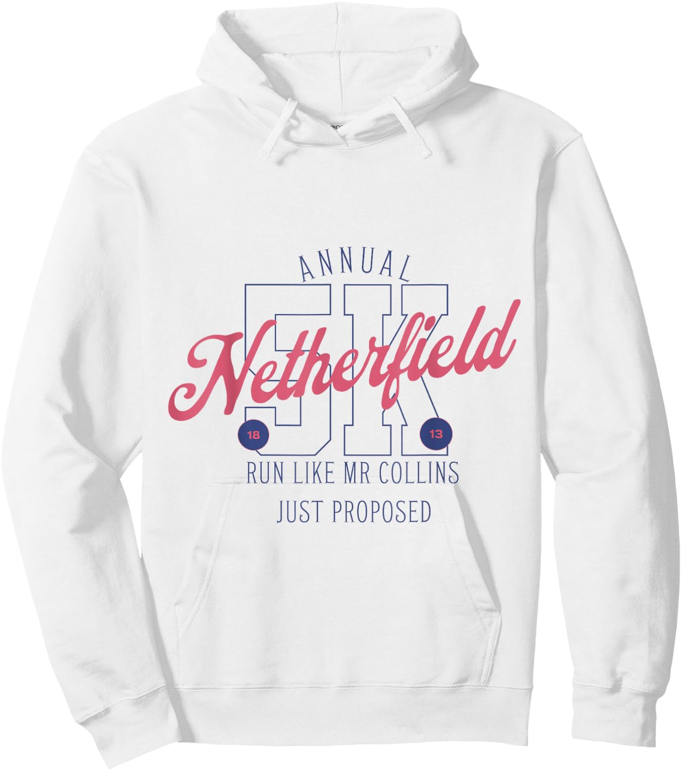 Pride and Prejudice Run Like Mr. Collins Just Proposed Book Hoodie - Hoodie | White