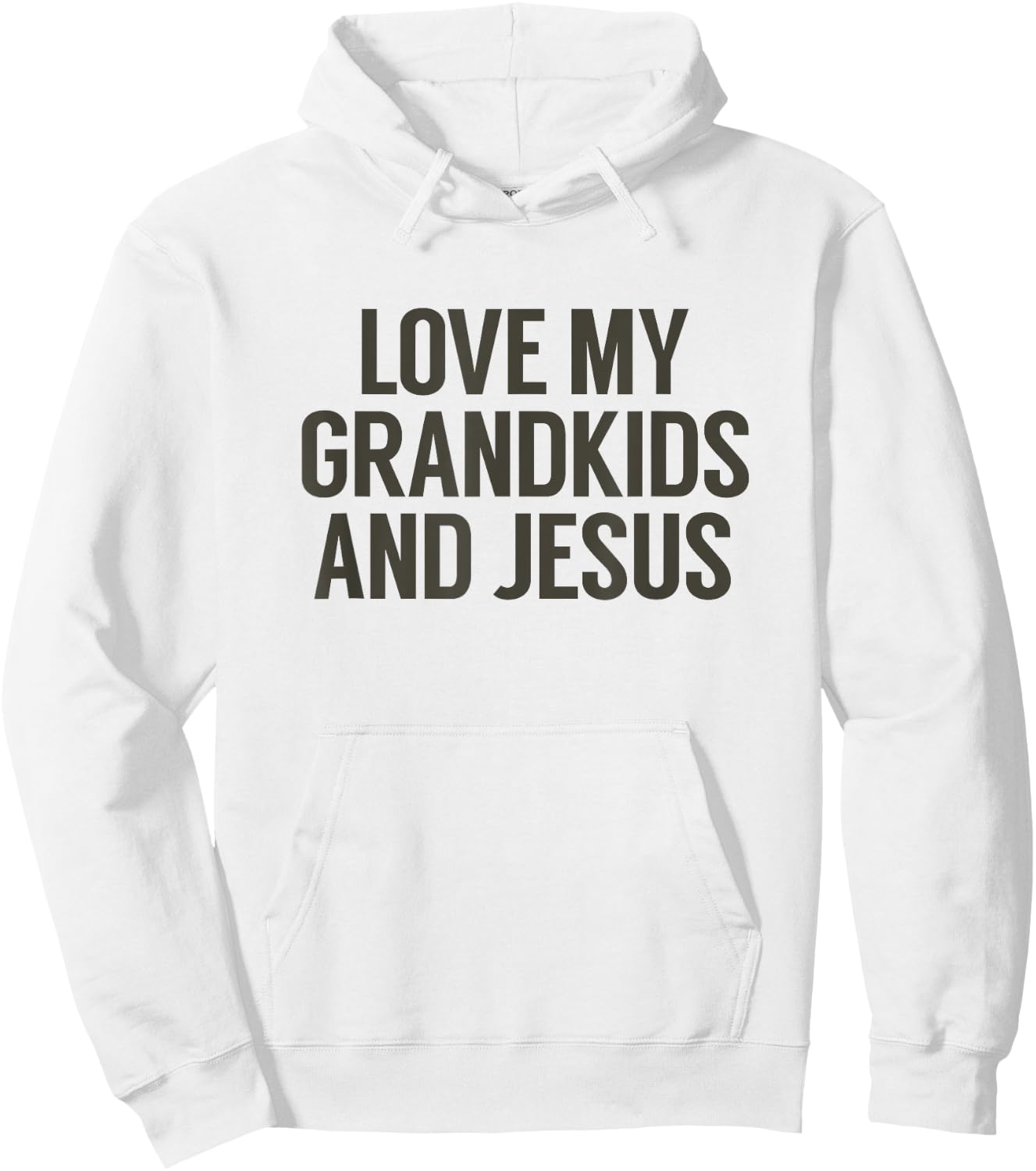 Love My Grandkids and Jesus, Christian Family Hoodie - Hoodie | White
