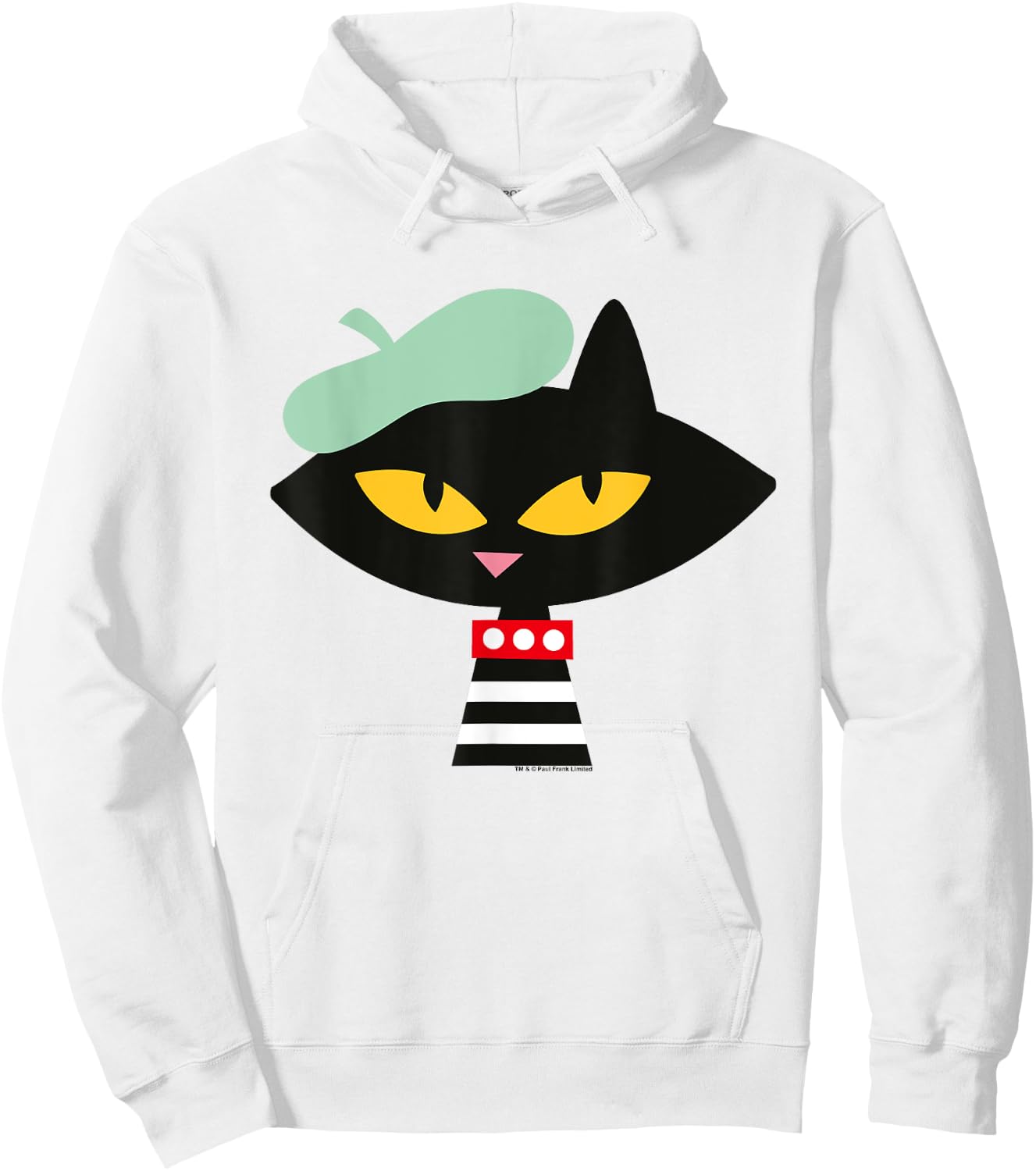 Paul Frank Mika Cat Beret Men Women Girls Kids Hoodie - Hoodie | White