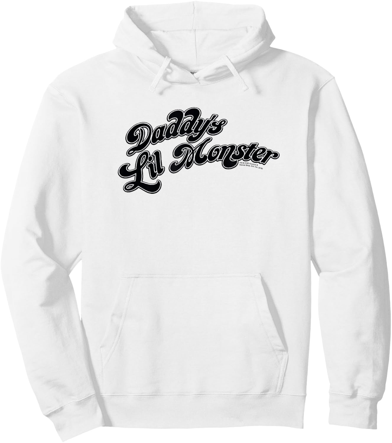 Suicide Squad Harley Quinn Daddy's Lil' Monster , White Hoodie - Hoodie | White