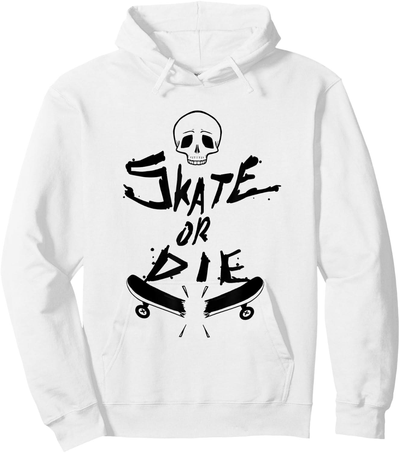 Skater design Skate Or Die Cool Gift Hoodie - Hoodie | White