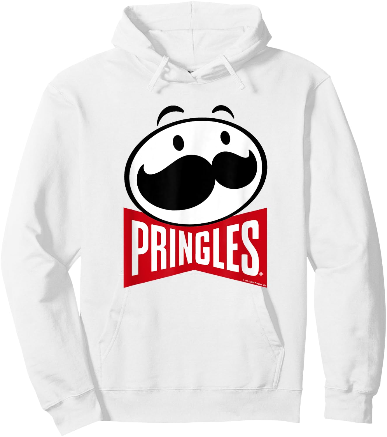 Pringles Modern Classic Logo , Red, S Hoodie - Hoodie | White