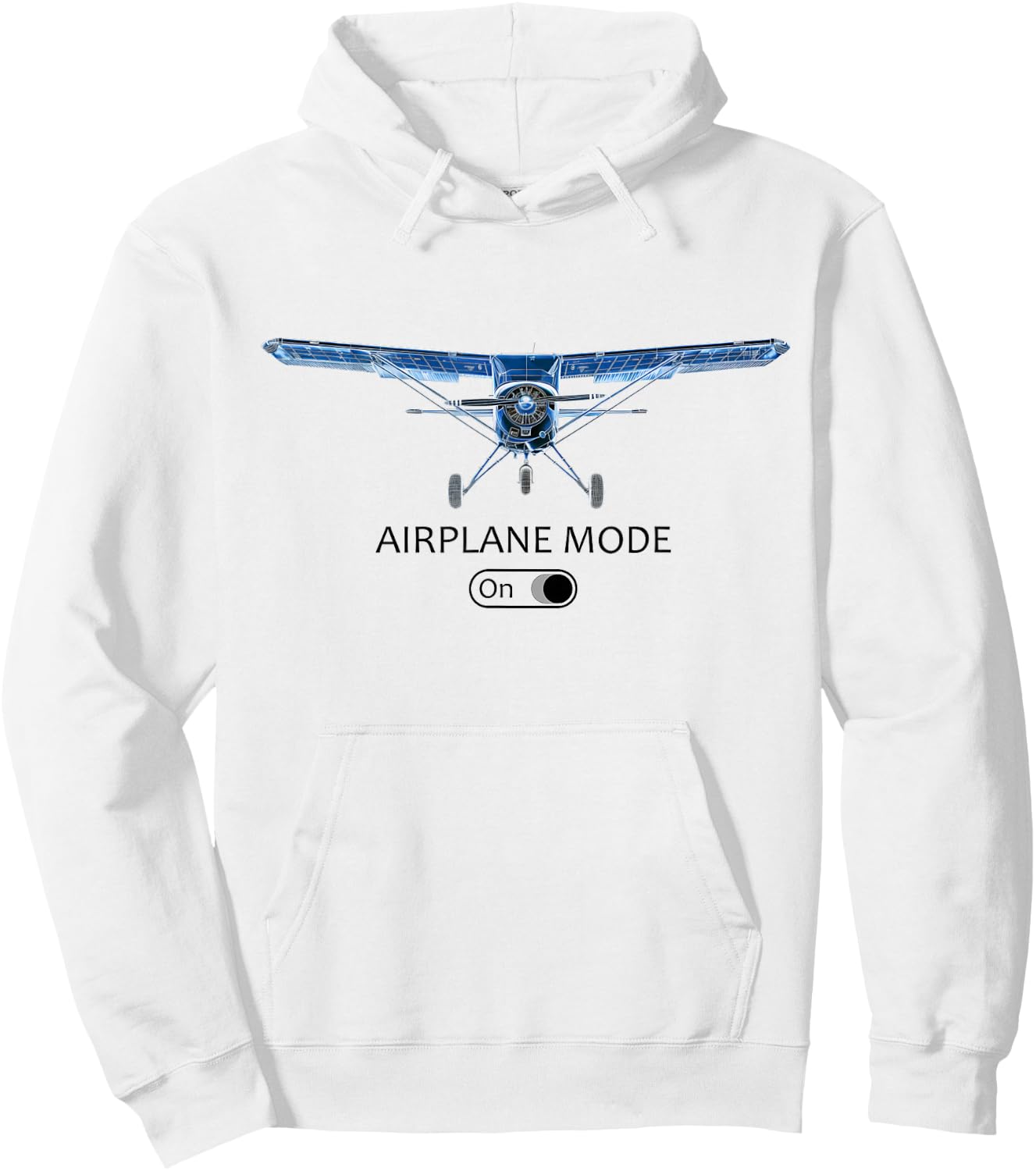 Pilot C172 Flying Airplane Mode On Hoodie - Hoodie | White