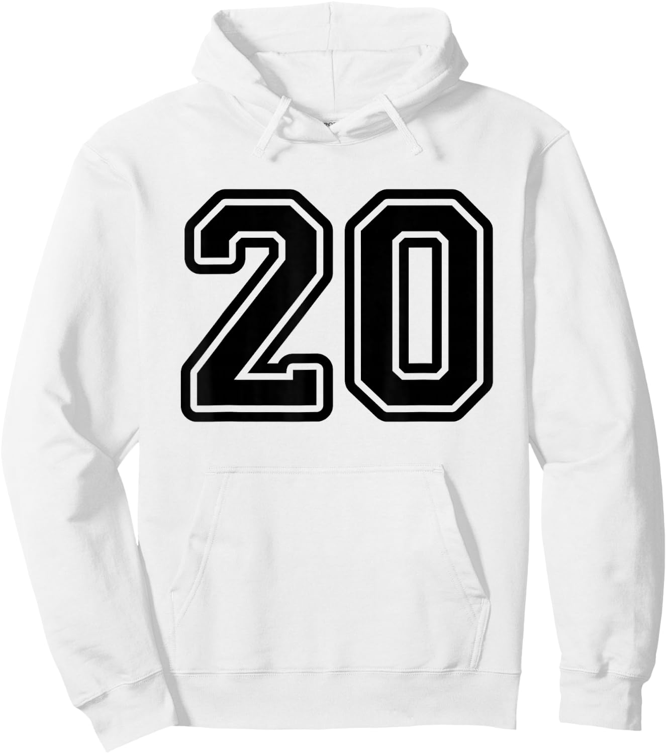 Sport Team Number #20 Hoodie - Hoodie | White