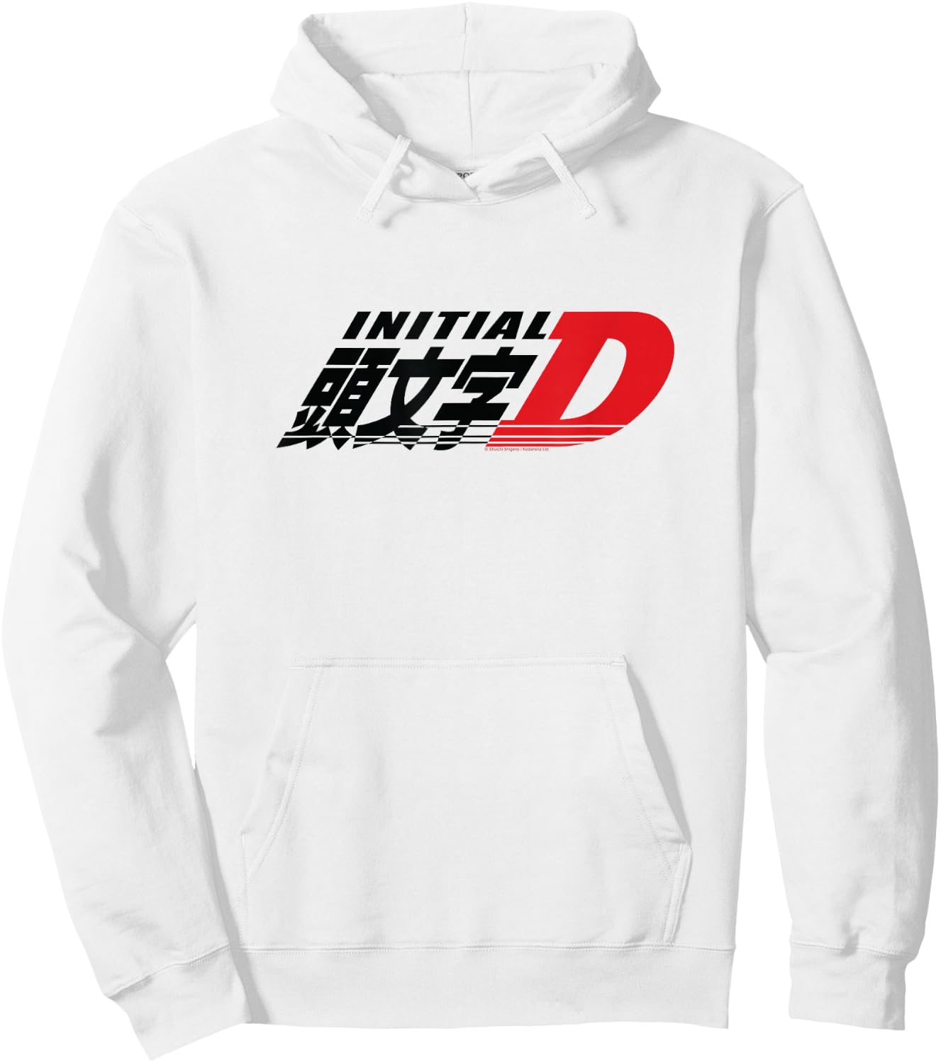 Initial D Manga Main Logo Hoodie - Hoodie | White