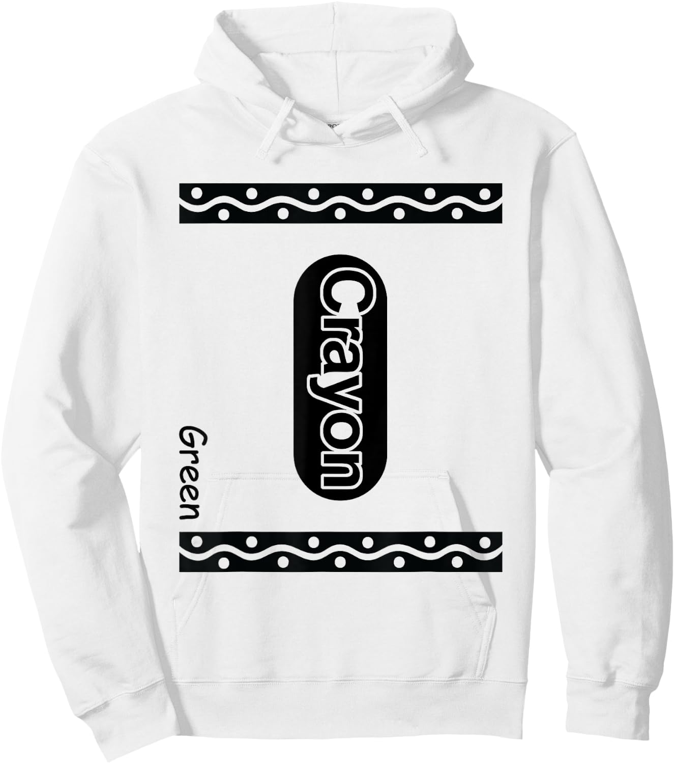 Green Crayon Costumes For Adults Hoodie - Hoodie | White
