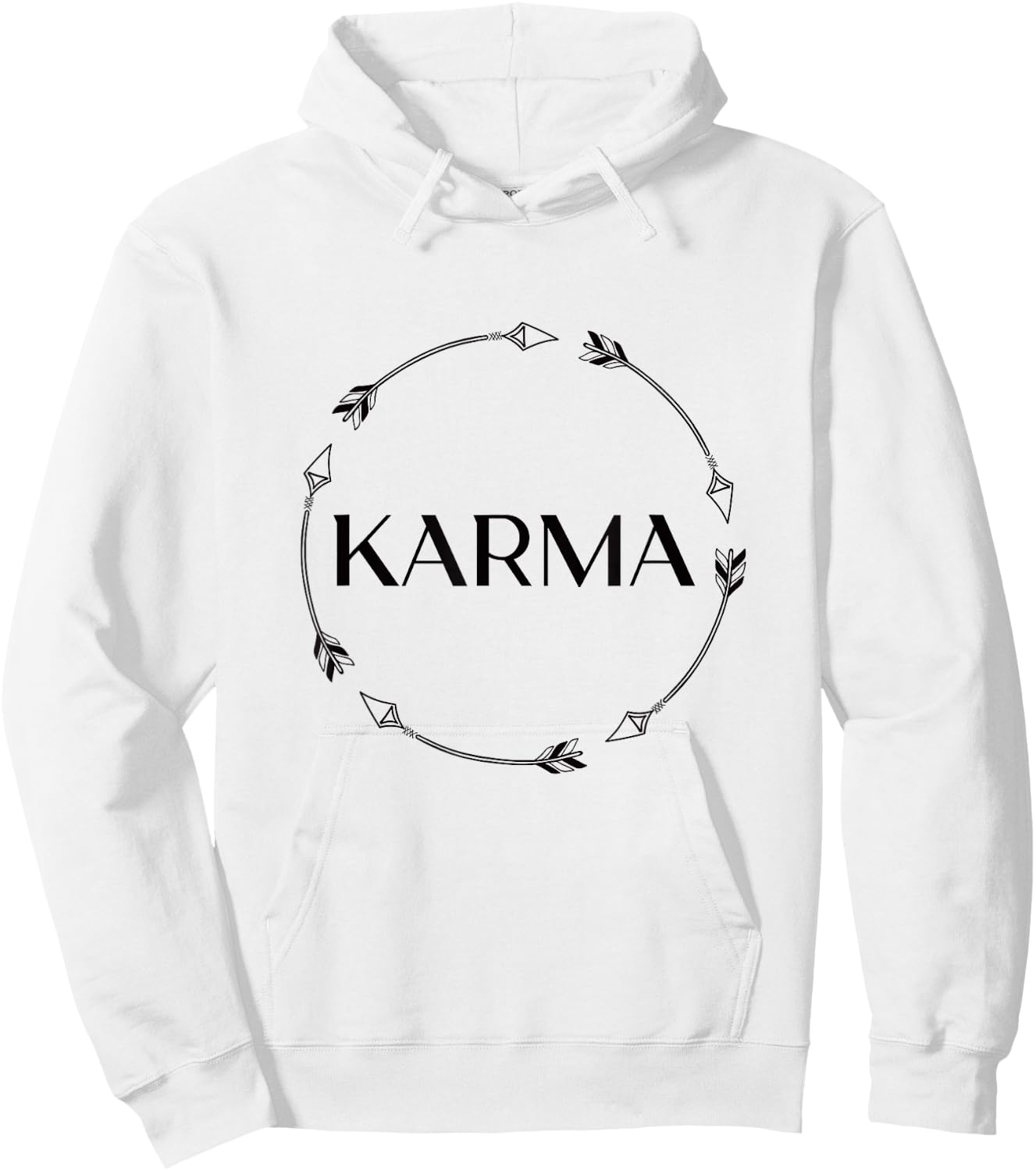 Funny Karma Arrows Karma What Goes Around Comes Around Hoodie - Hoodie | White