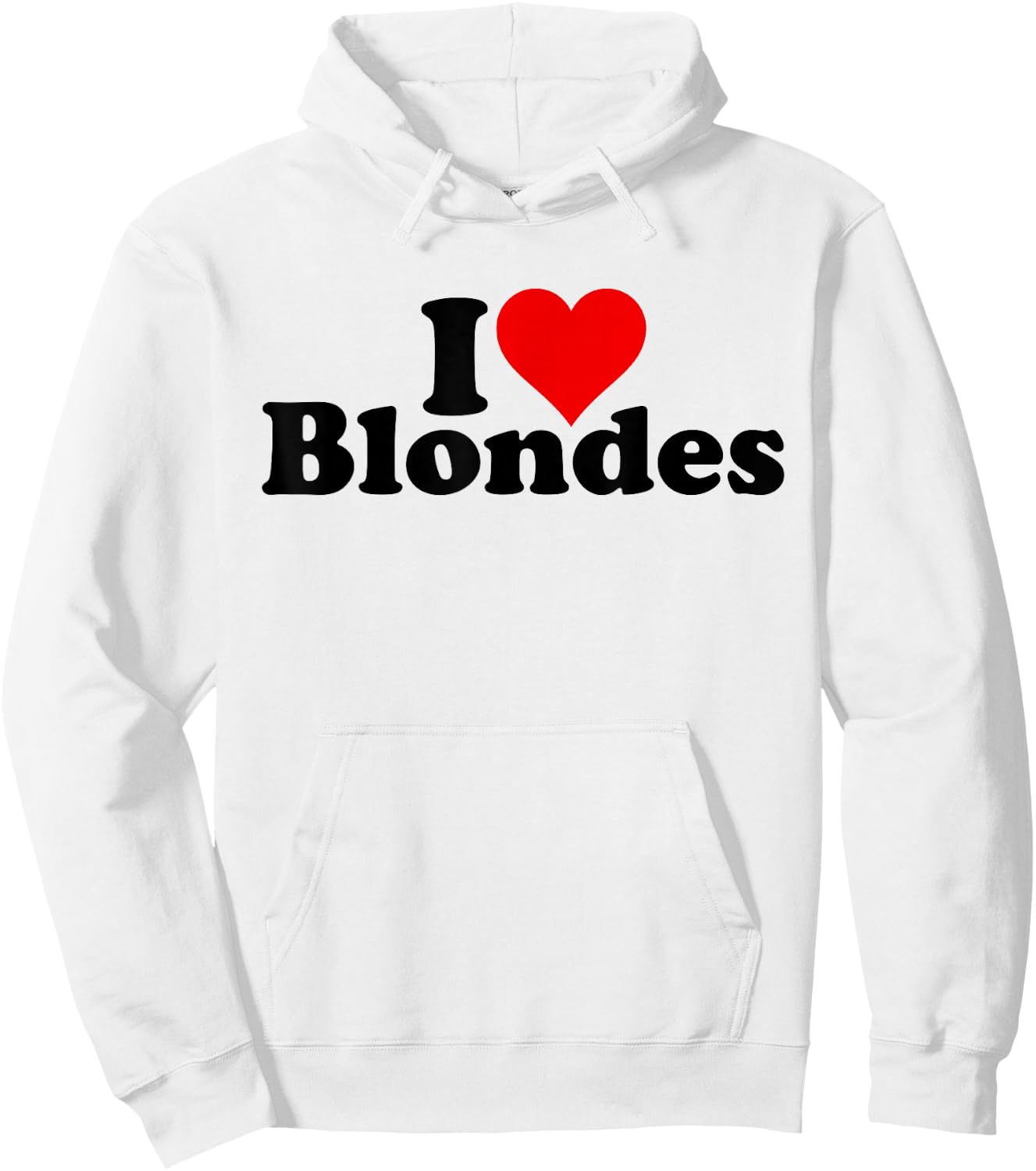 with German Text "Ich Liebe Herzblondes Haar" [German Language] Hoodie - Hoodie | White