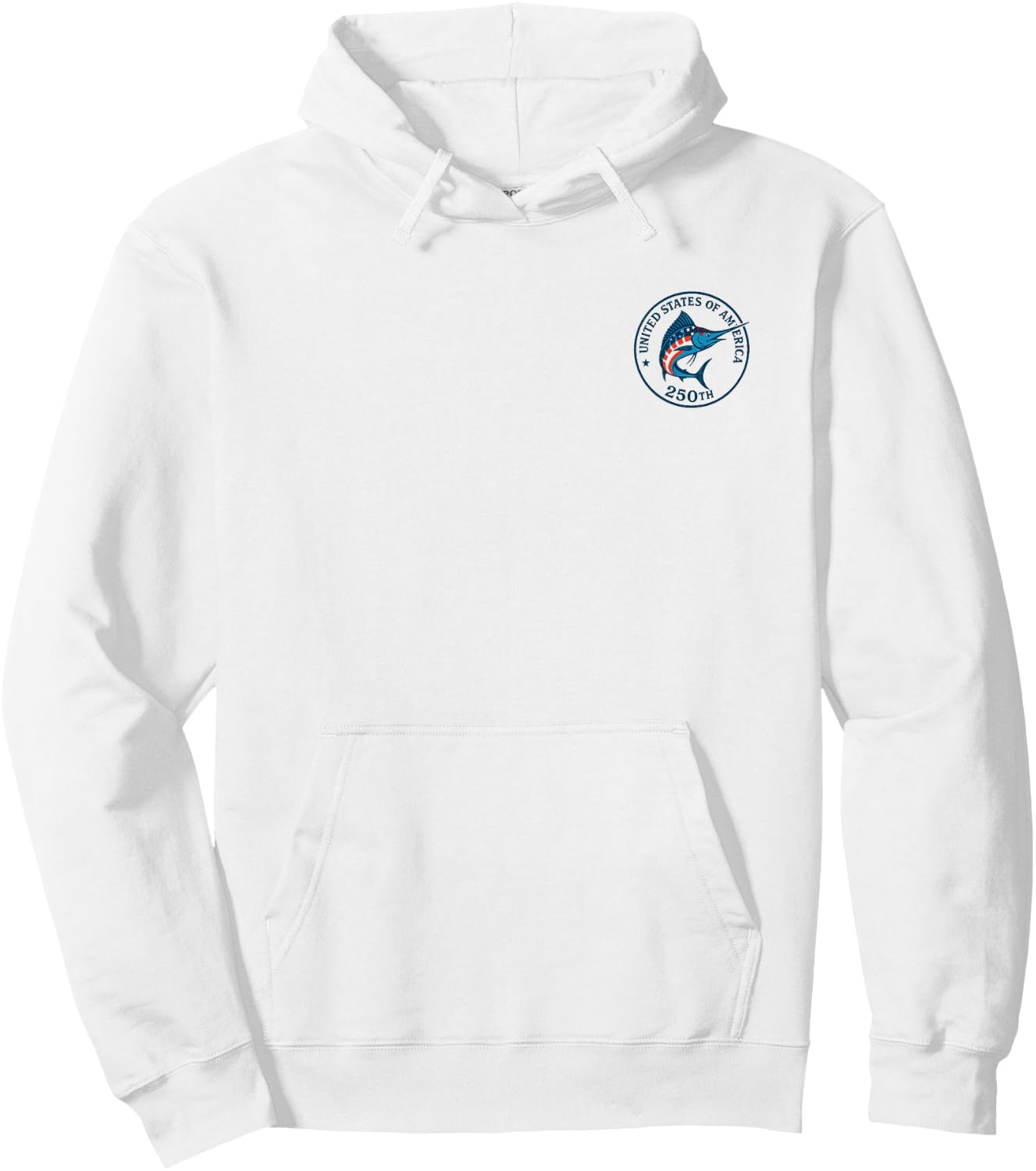 God Bless America/July 4th/ USA Designs/Red White and Blue Hoodie - Hoodie | White