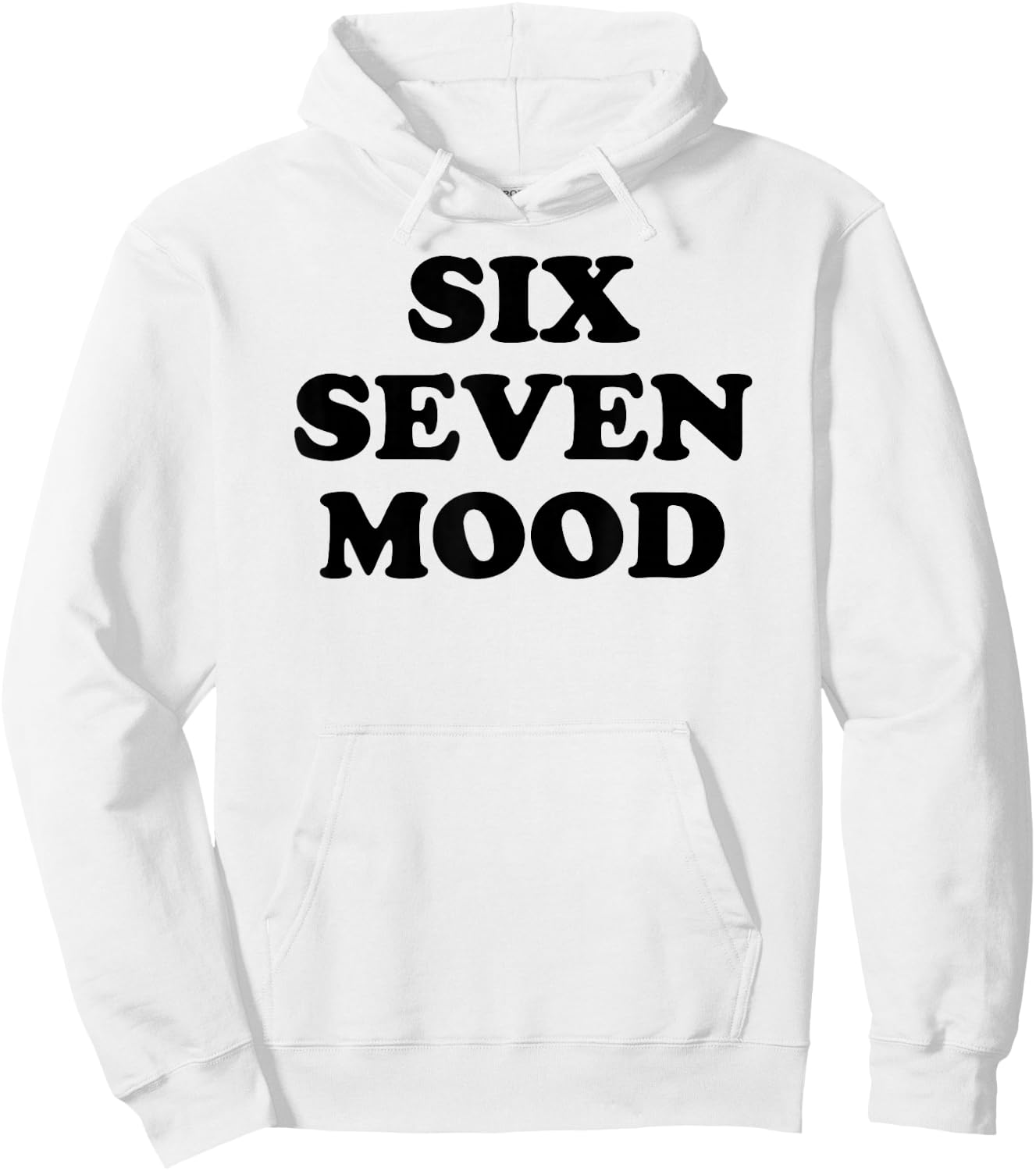 Lustiges Meme von Six Seven Mood Hoodie - Hoodie | White