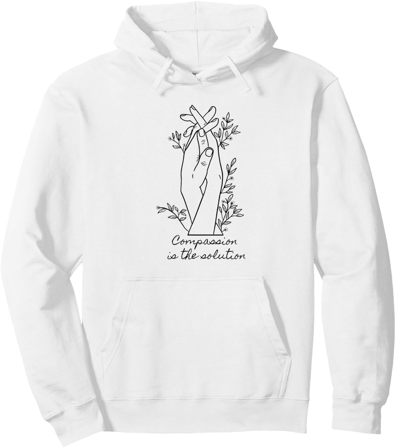Compassion is the solution Hoodie - Hoodie | White