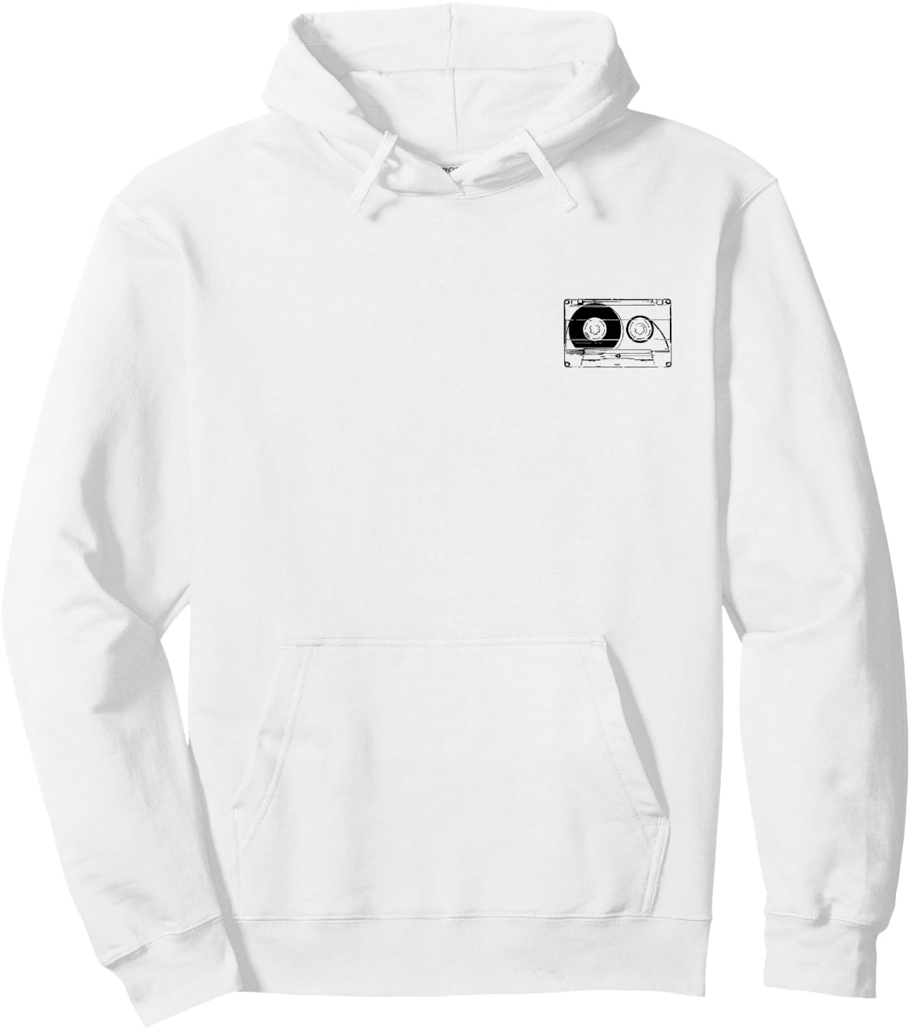 Kassette Old School Audioband Mixtape Kassette Hoodie - Hoodie | White