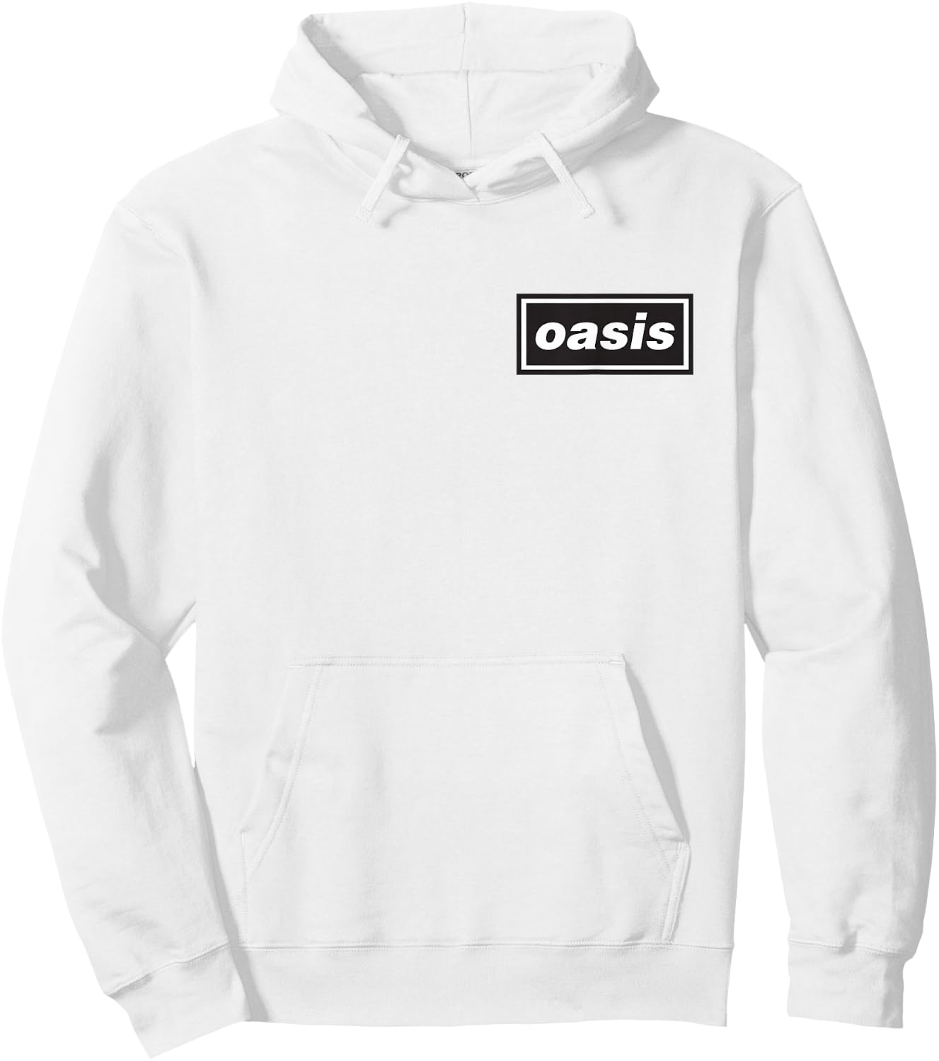 Oasis – Pocket Hit Logo Grey , grey, S Hoodie - Hoodie | White