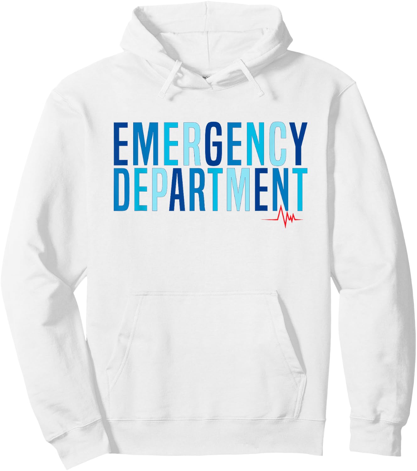 Vintage Emergency Department Emergency Room Nurse Healthcare Hoodie - Hoodie | White