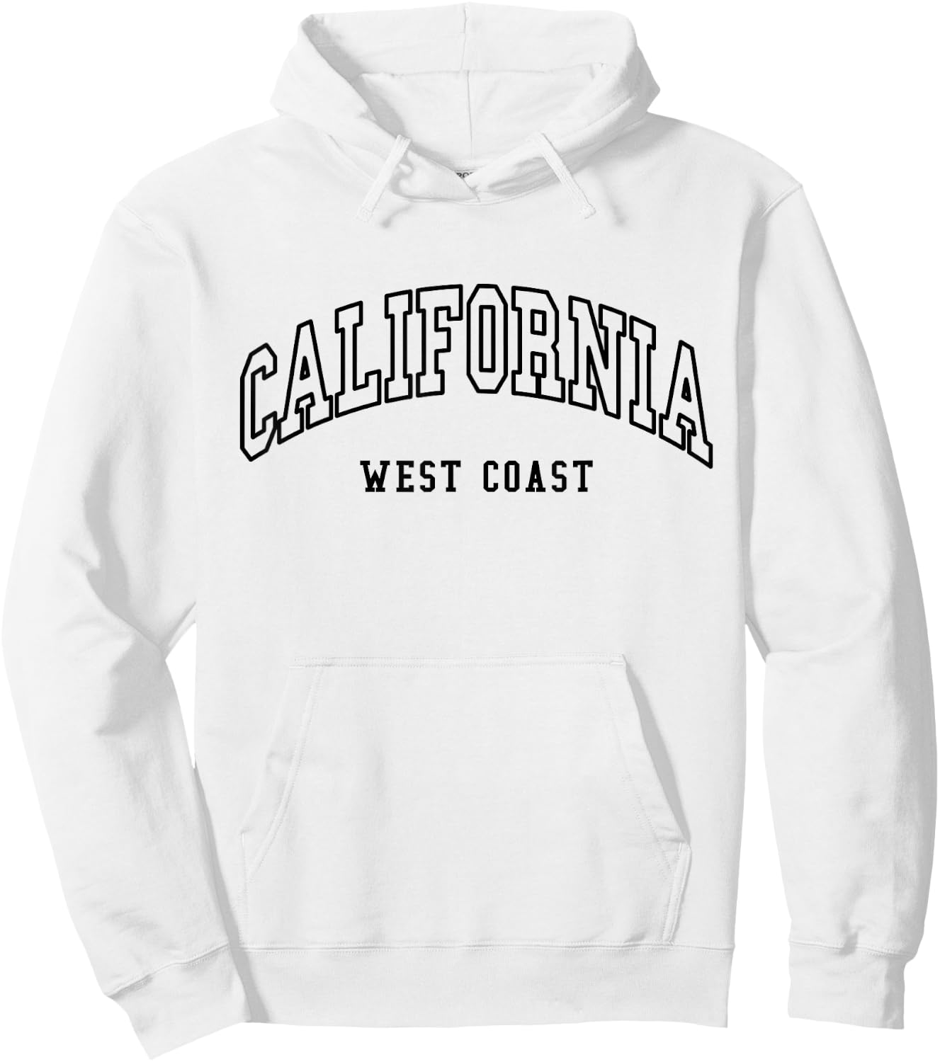 California - West Coast - Throwback Design - Classic Hoodie - Hoodie | White