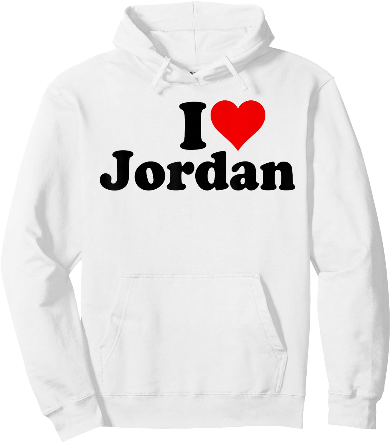 I Heart Love Jordan Hoodie - Hoodie | White