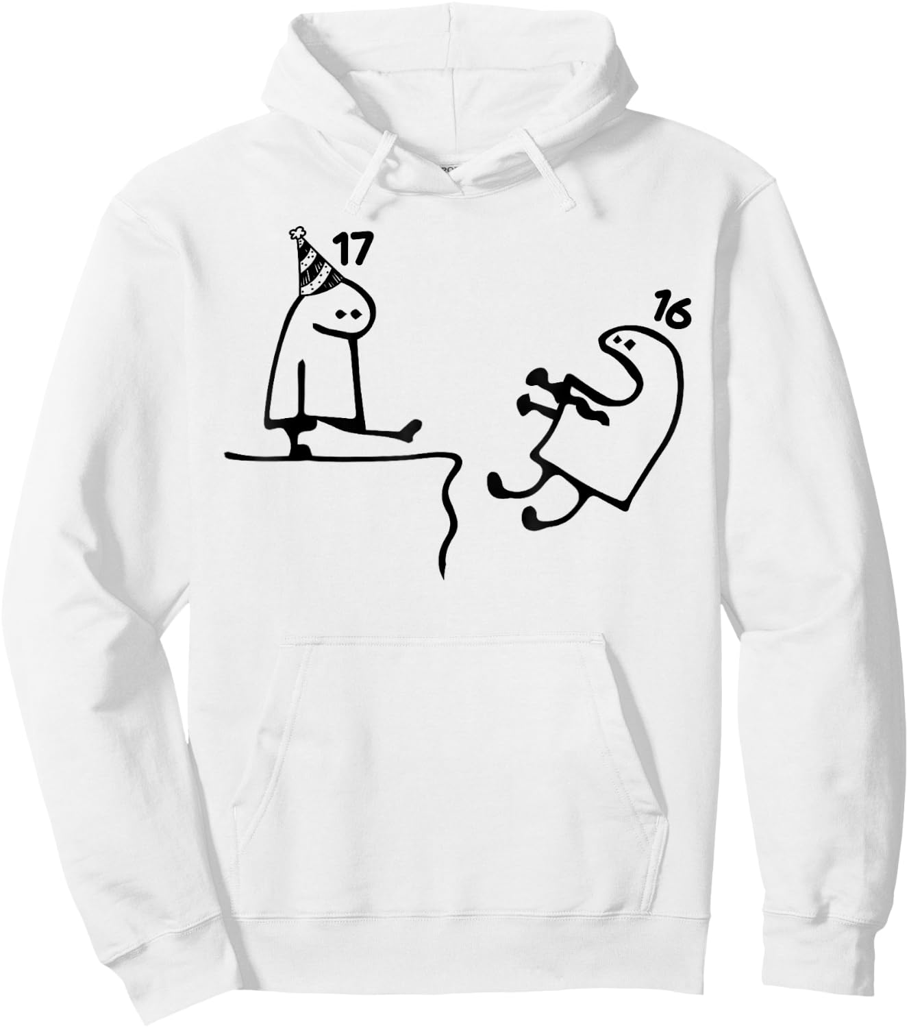 17th Birthday Party Funny 17 Years Old Birthday Teens Hoodie - Hoodie | White