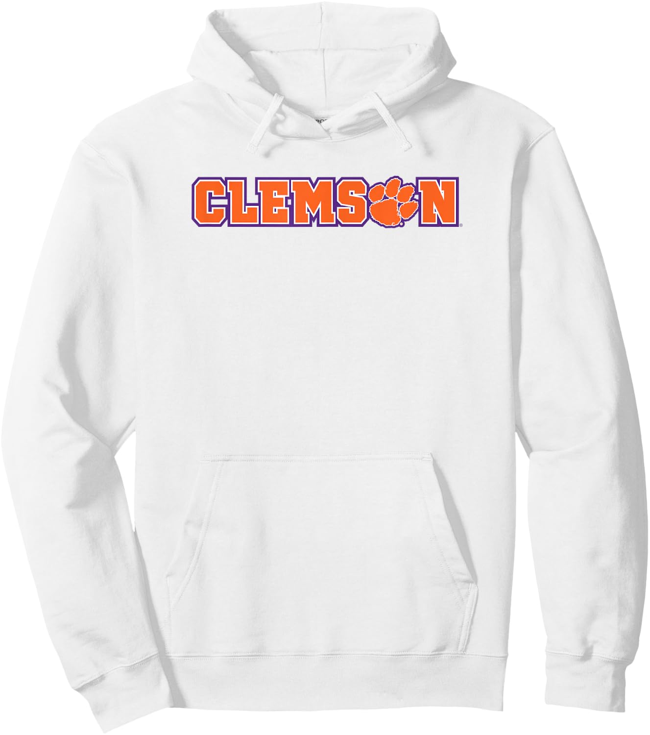 Elite Authentics Clemson Tigers Classic Paw White Officially Licensed Hoodie - Hoodie | White