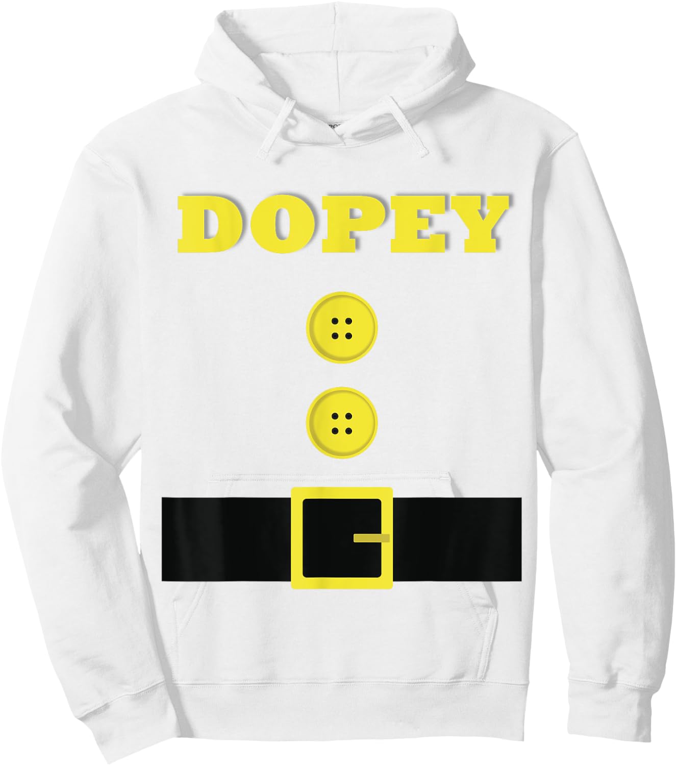 Funny DOPEY Halloween Costume Women Boys Girls Hoodie - Hoodie | White