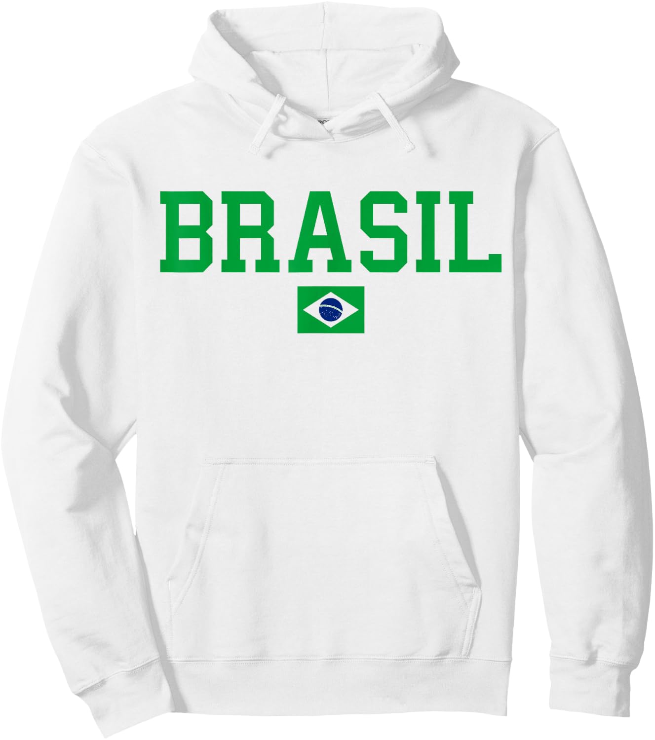 Brazil T Shirt Women Men Kids Brasil Brazilian Flag Yellow Hoodie - Hoodie | White